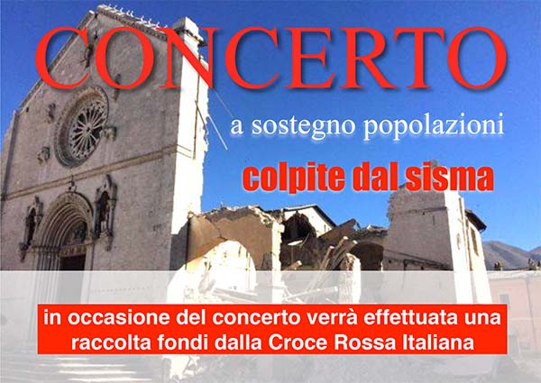 Concerto per le popolazioni colpite dal Sisma – 19 Novembre 2016