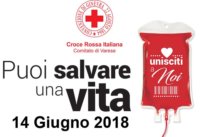 Giornata Mondiale del Donatore di Sangue – 14 Giugno 2018