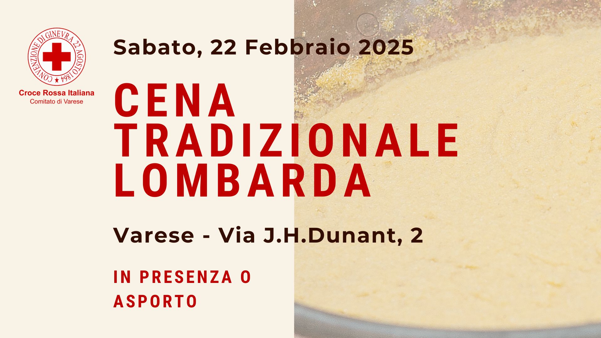 CENA TRADIZIONALE LOMBARDA – 22 Febbraio 2025